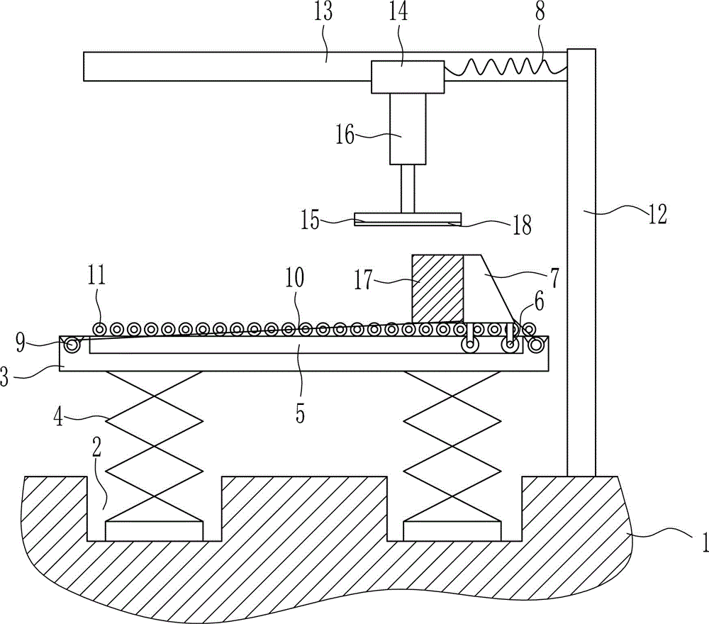 Device for truck loading of steel structure material