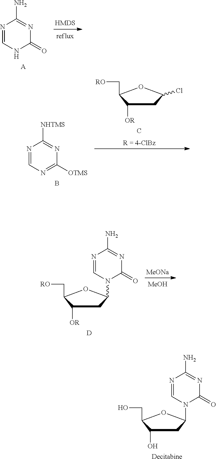 A method for preparing a ß-nucleoside compound