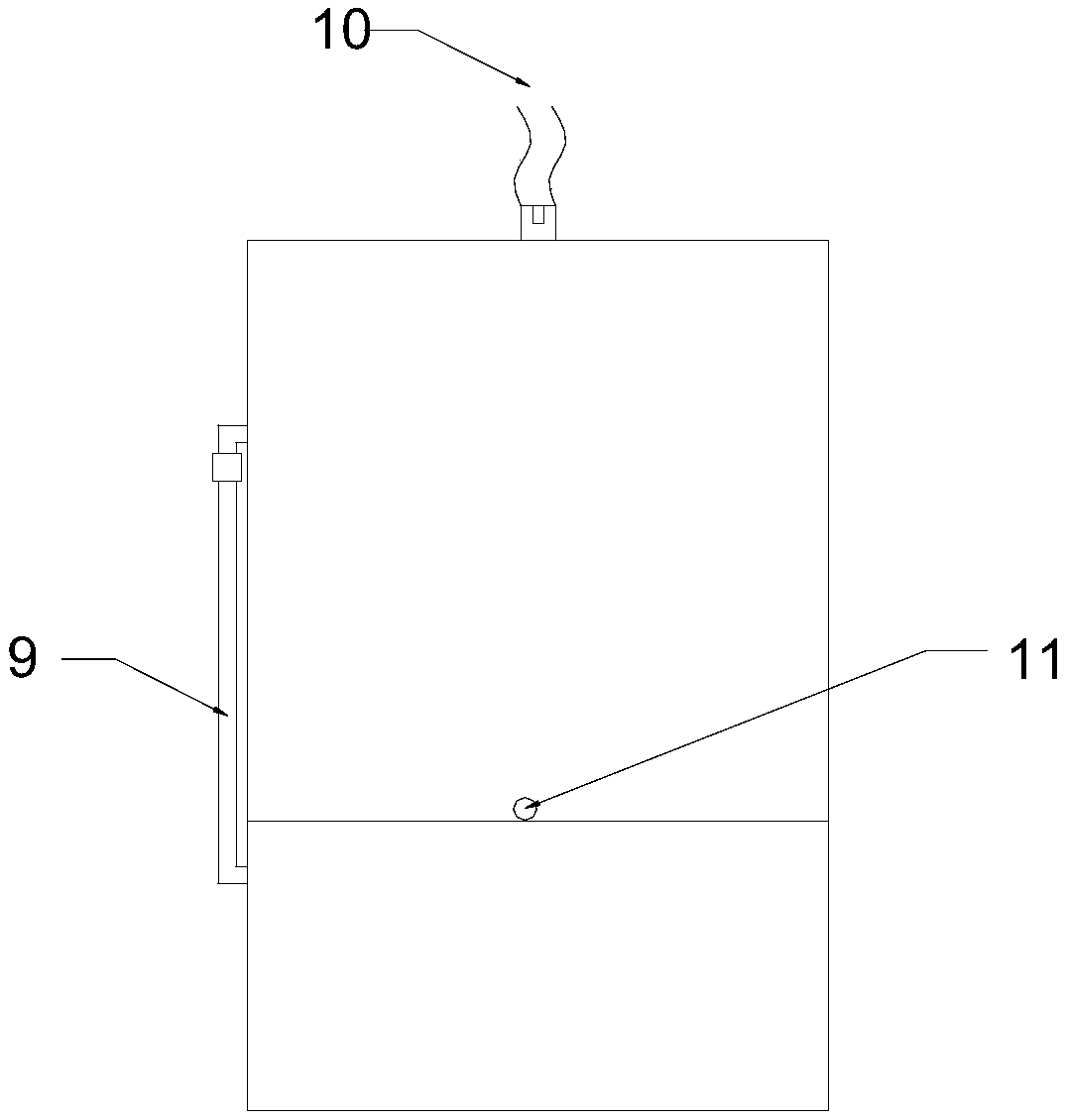 Gas water heater waste gas utilization device for softening water