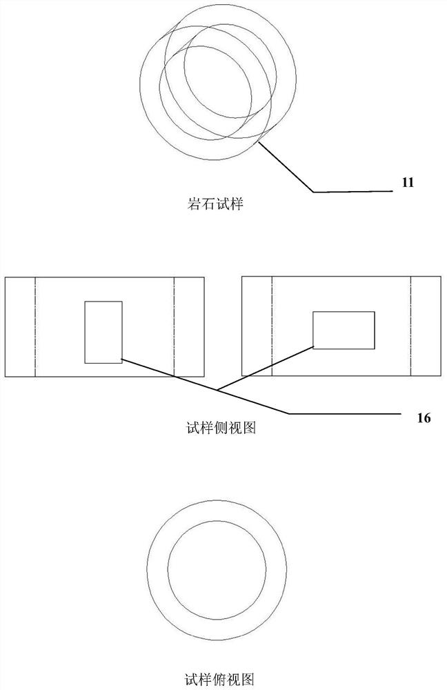 Direct tensile test instrument for annular rock sample