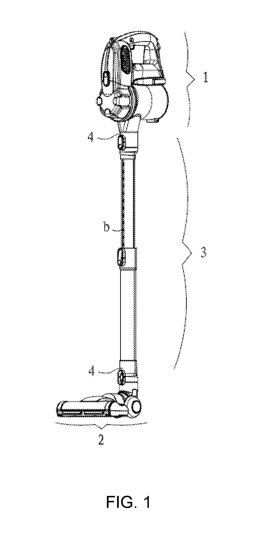 Conductive telescopic tube, and hand-held vacuum cleaner