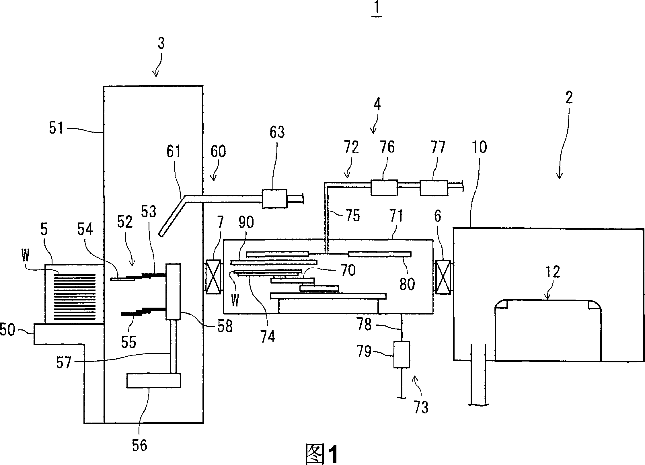 Intermediate transfer chamber, substrate processing system, and exhaust method for the intermediate transfer chamber