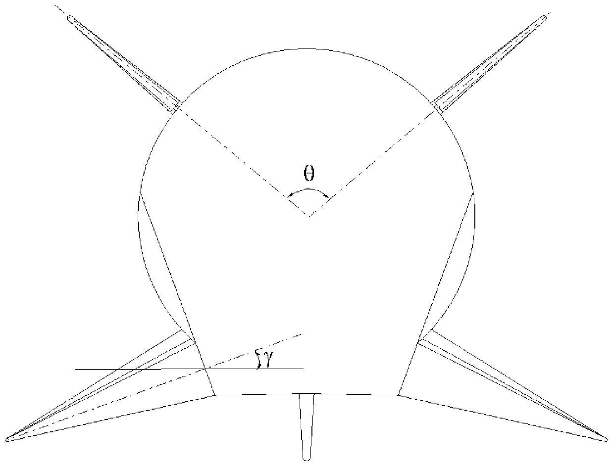 Pneumatic layout for improving transverse lateral coupling characteristics of hypersonic flight vehicle