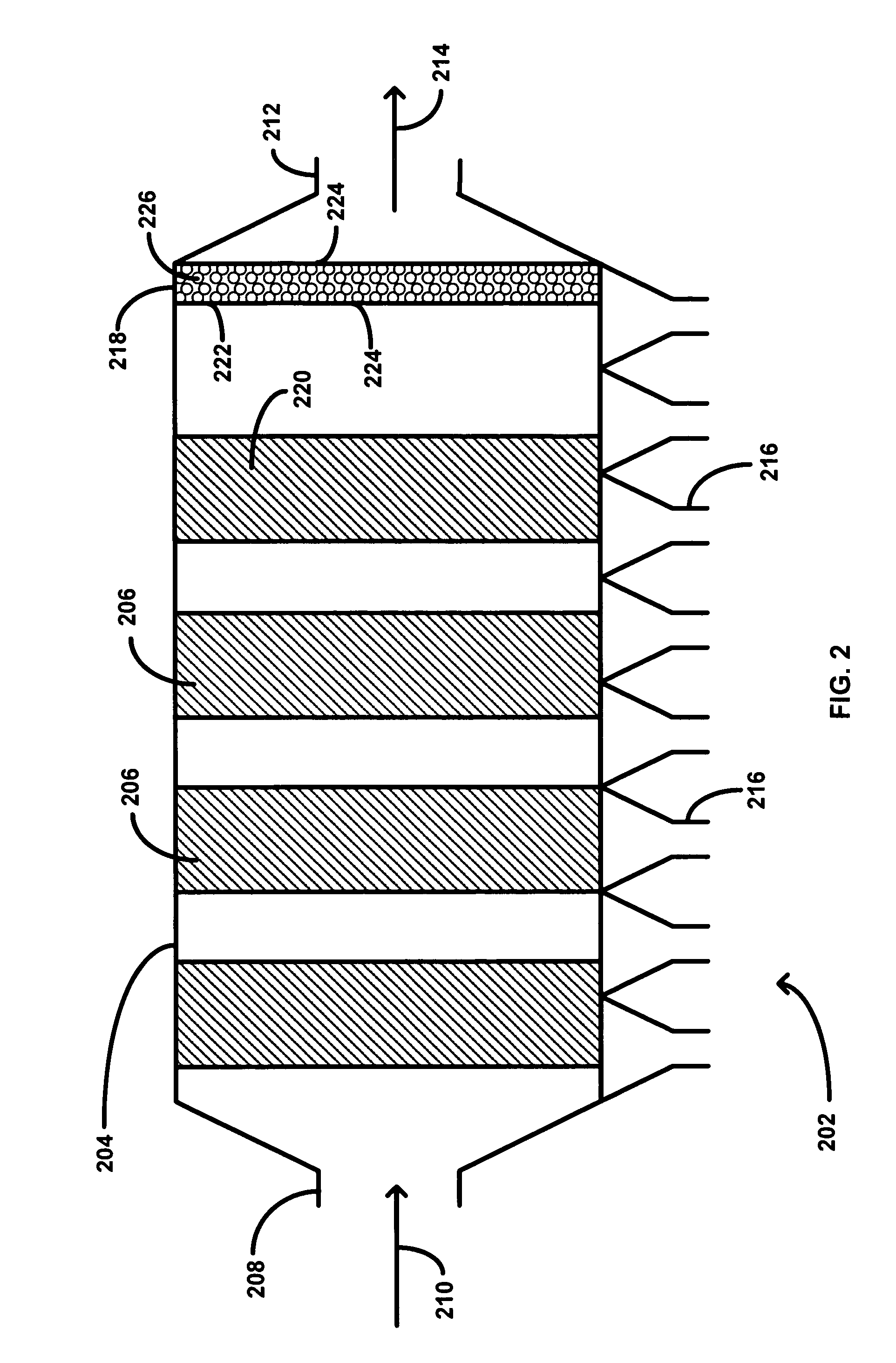 Sorbent filter for the removal of vapor phase contaminants