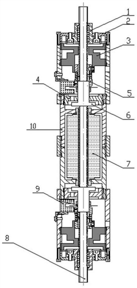 High-thrust large-stroke piezoelectric inchworm actuator and driving method thereof