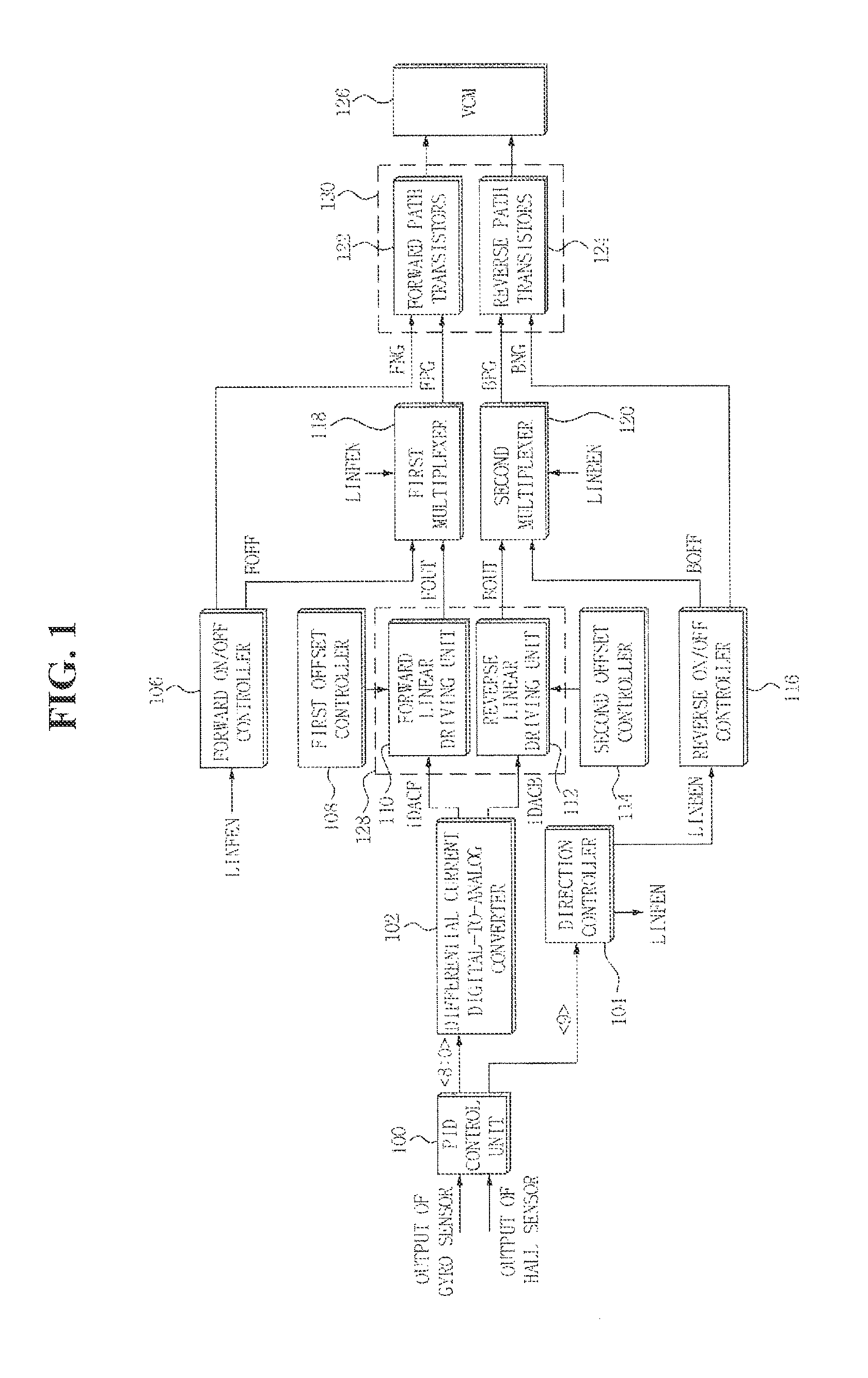 Apparatus for driving actuator of camera module in mobile device