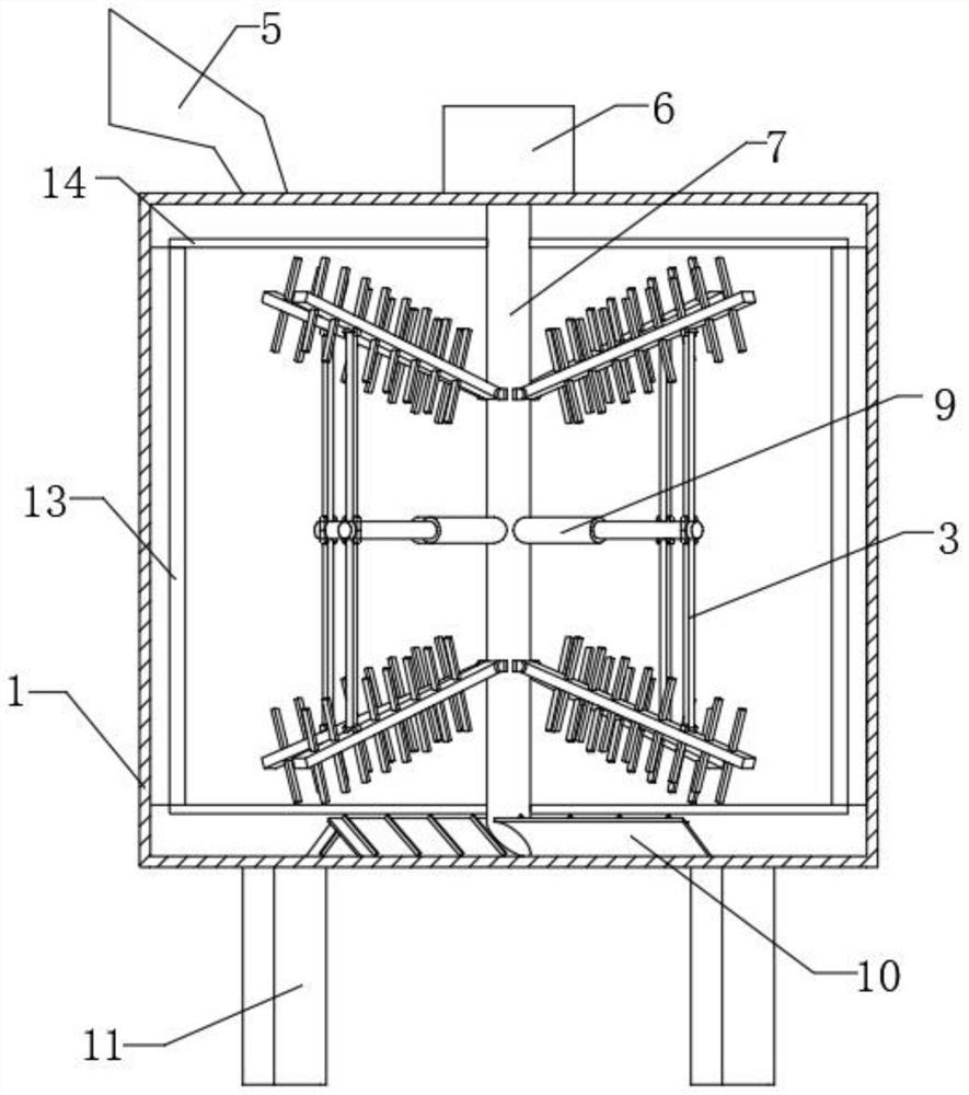 Mixing device for processing medical intermediates