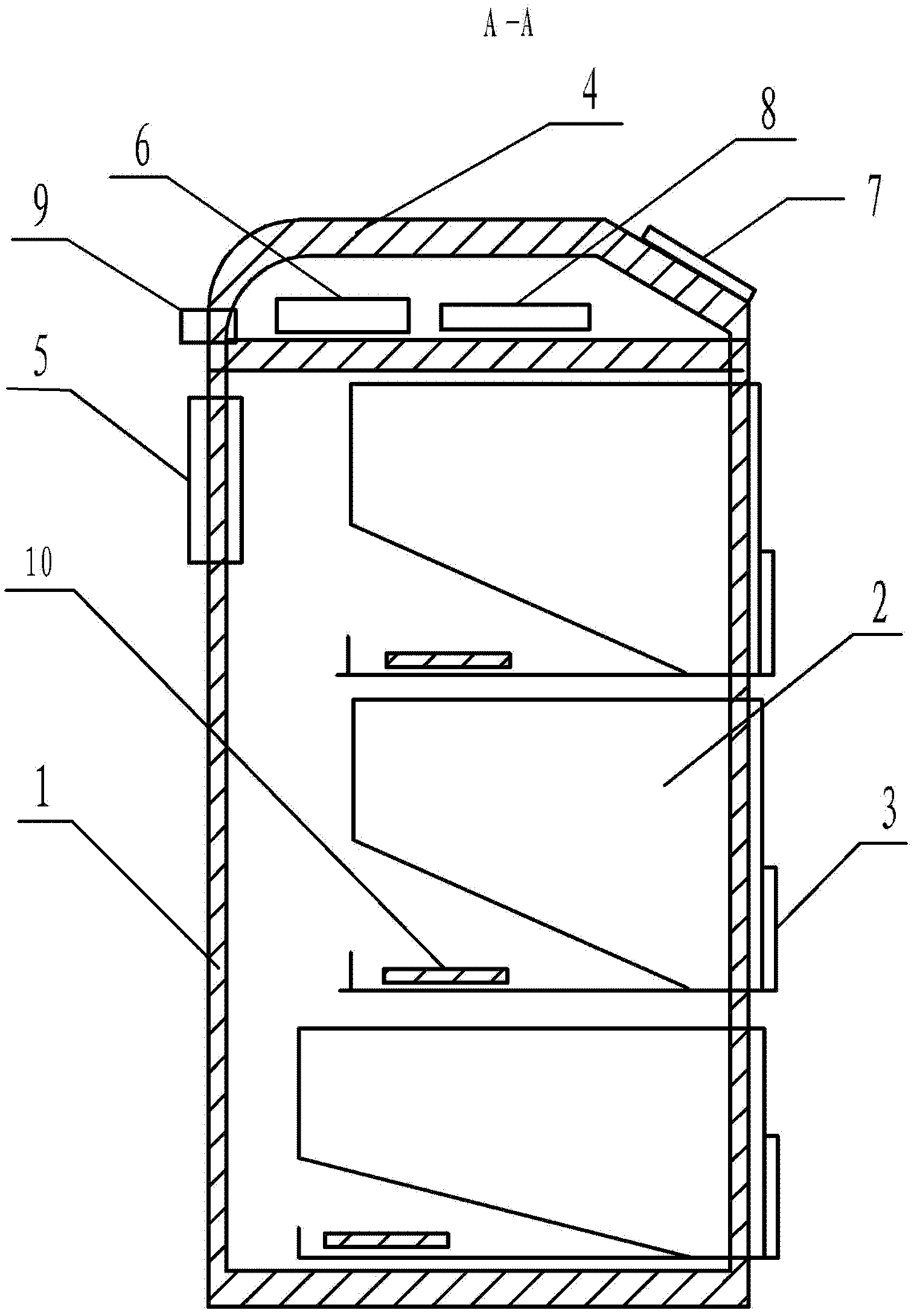 Electronic grain storage cabinet with ozone generator and refrigerator