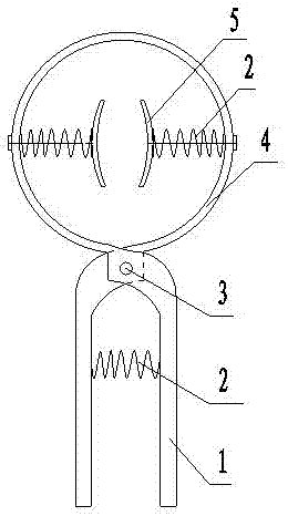 Manually assisted hand-held longan ring peeling tool for variable diameter branch clamping