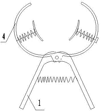 Manually assisted hand-held longan ring peeling tool for variable diameter branch clamping