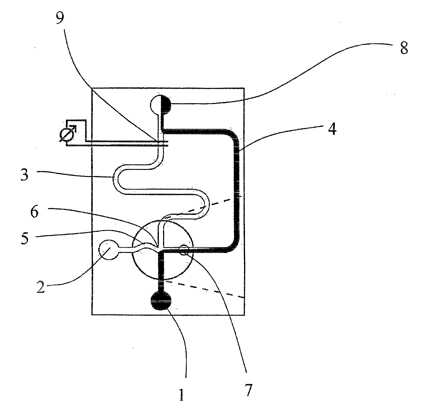 Process for Continuous On-Chip Flow Injection Analysis