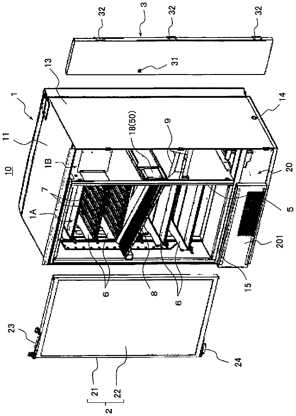 Automatic vending machine for display cabinet