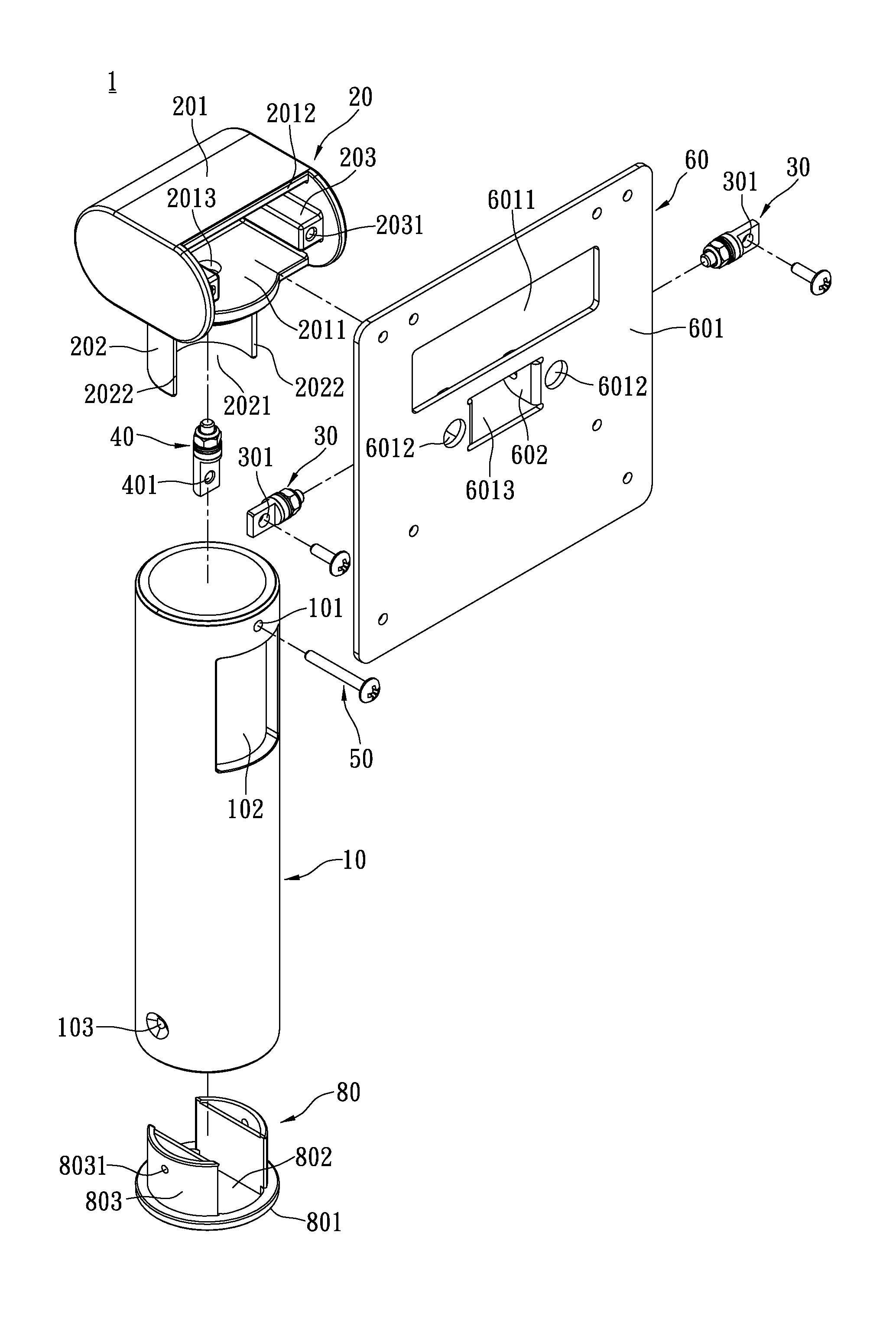 Display supporting device
