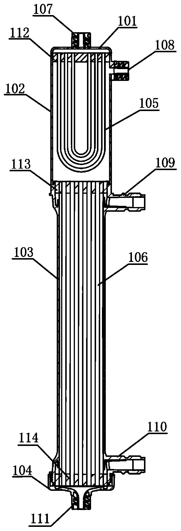 Adsorption type hemodialyzer