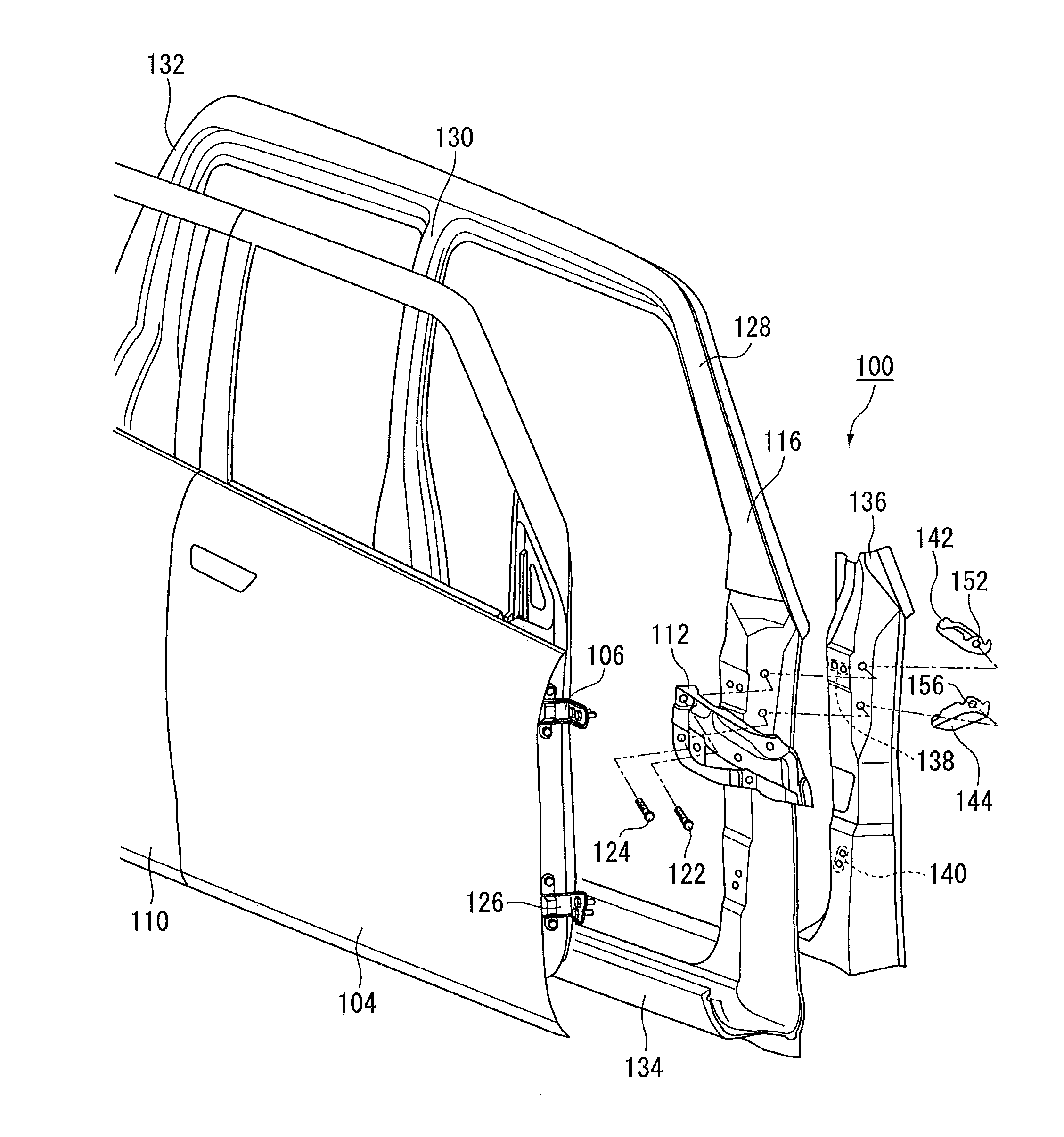 Vehicle body reinforcing structure