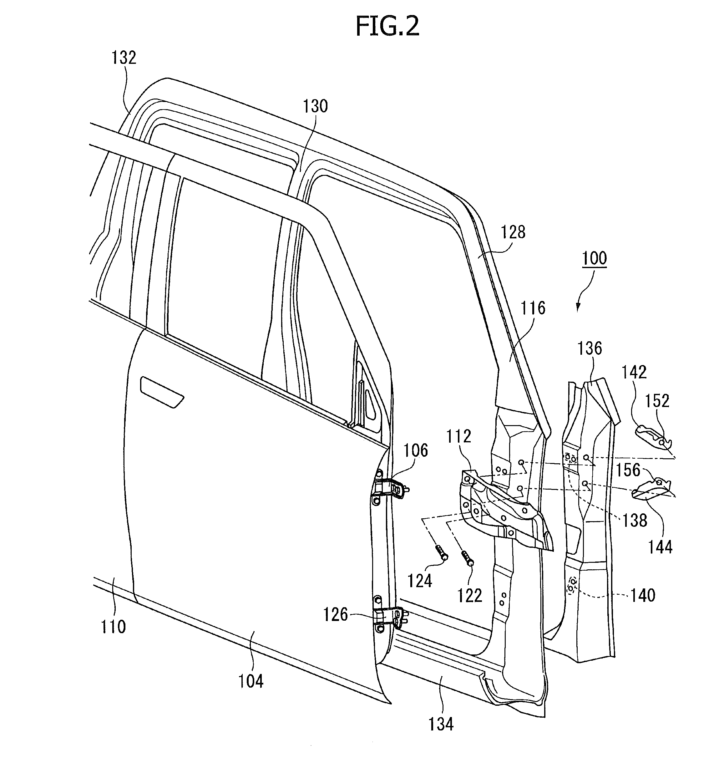 Vehicle body reinforcing structure