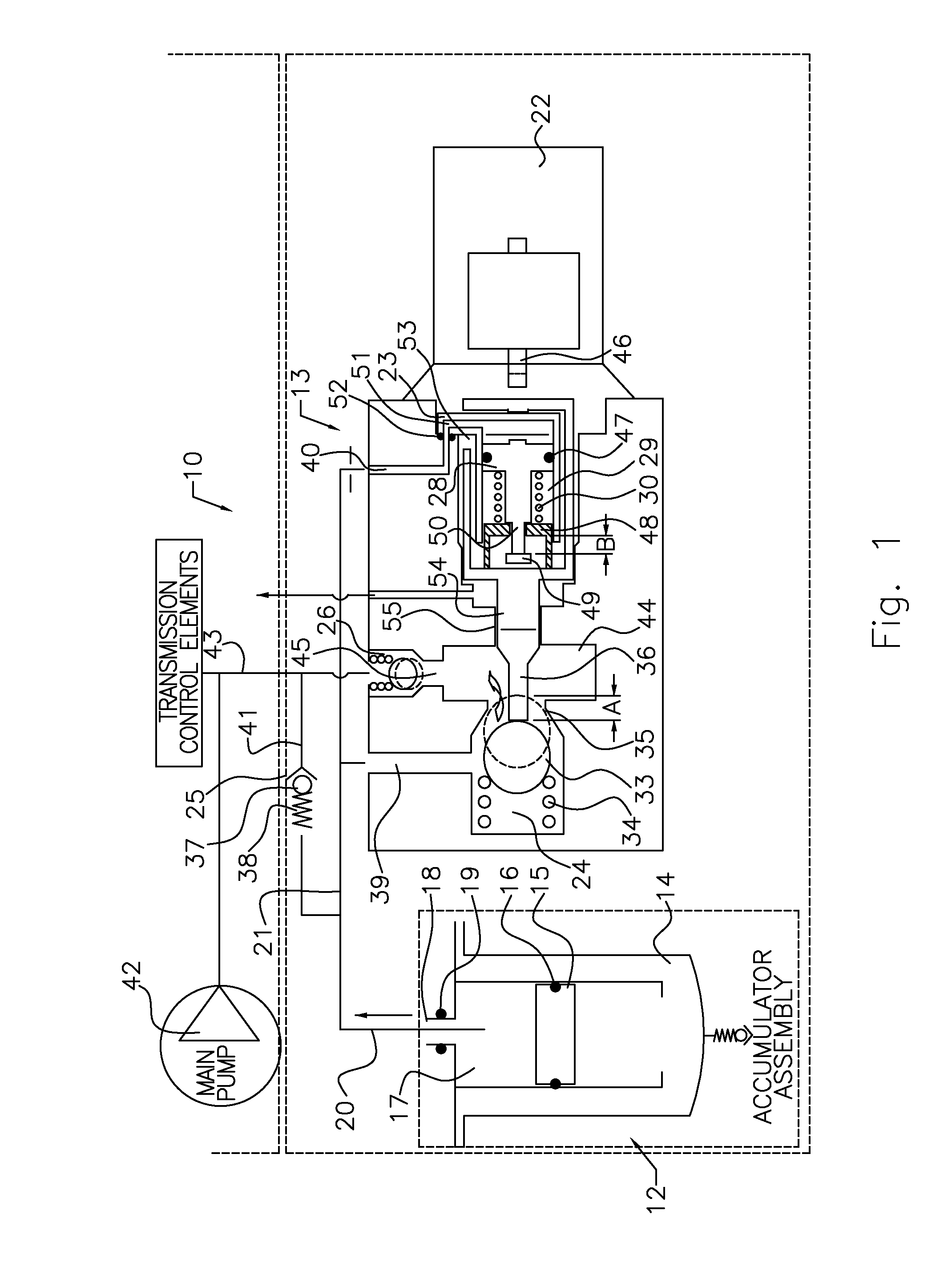 Accumulator for Maintaining Hydraulic Pressure Following an Engine Restart