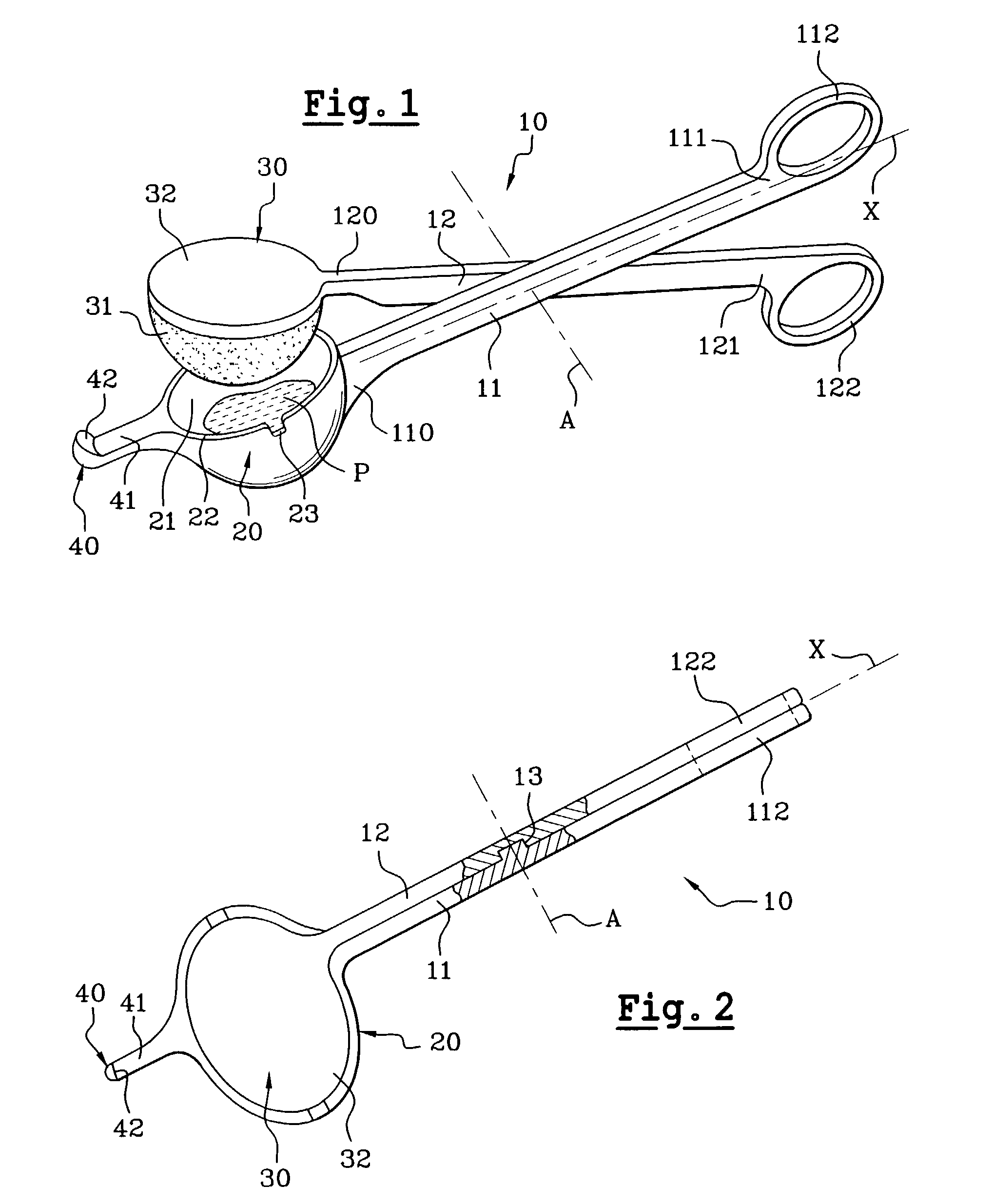 Device for the application of a hair product to sections of hair