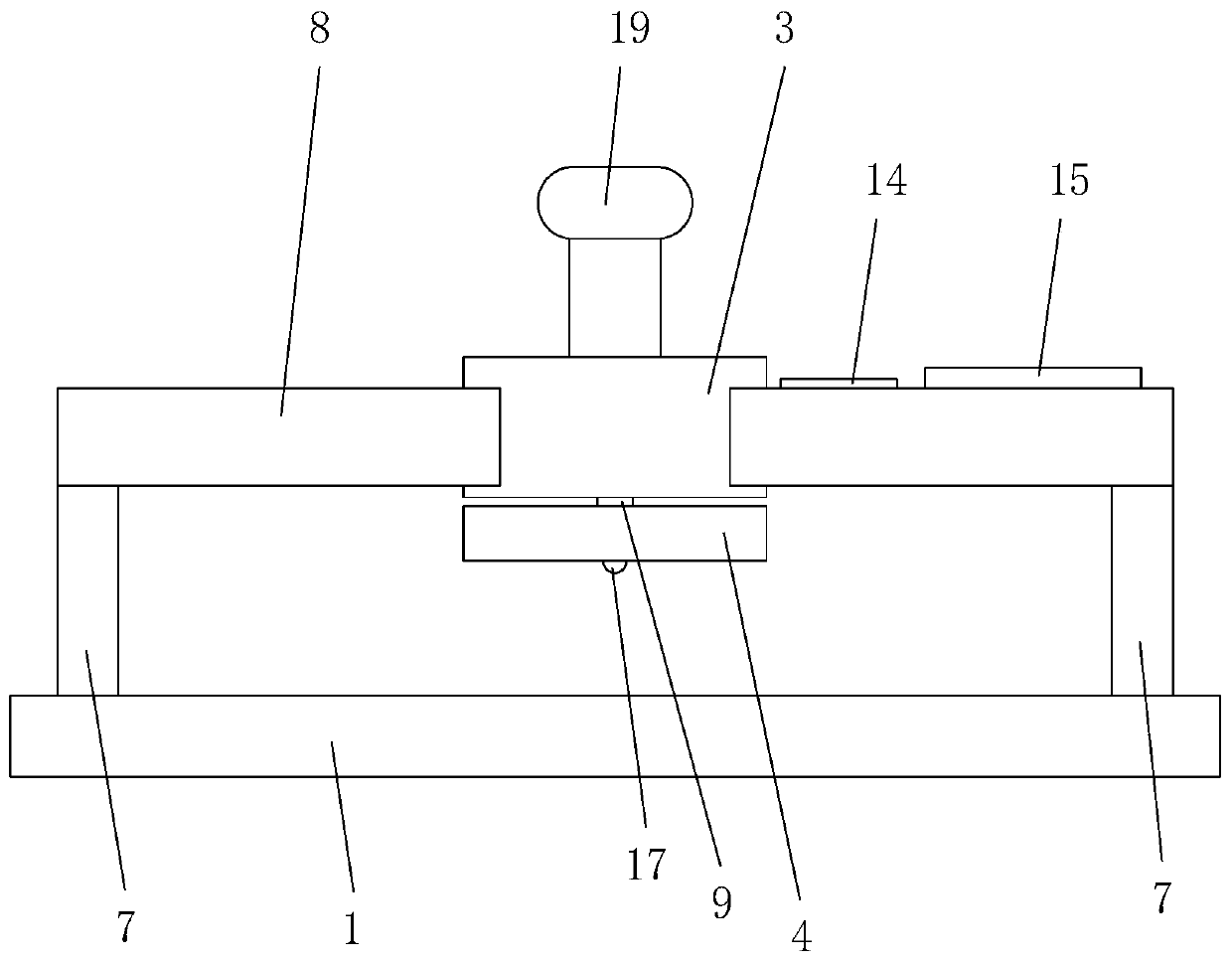 Mathematical teaching tool convenient for drawing