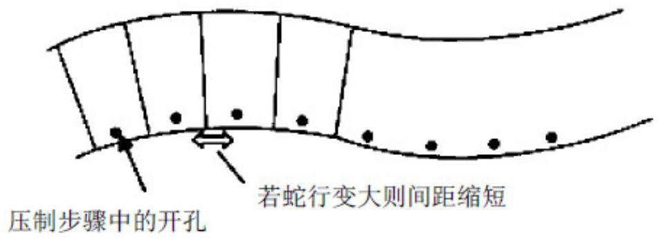 Strip-shaped metal material, slitting method, and meandering measurement method for strip-shaped metal material