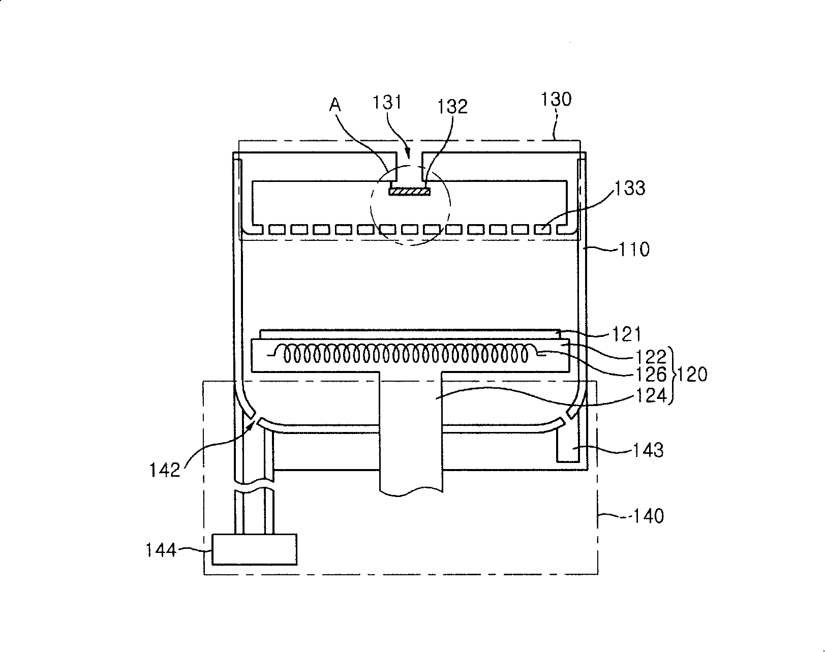 Exhaust air system, semi-conductor manufacturing installation for manufacturing thin film by the same and method thereof
