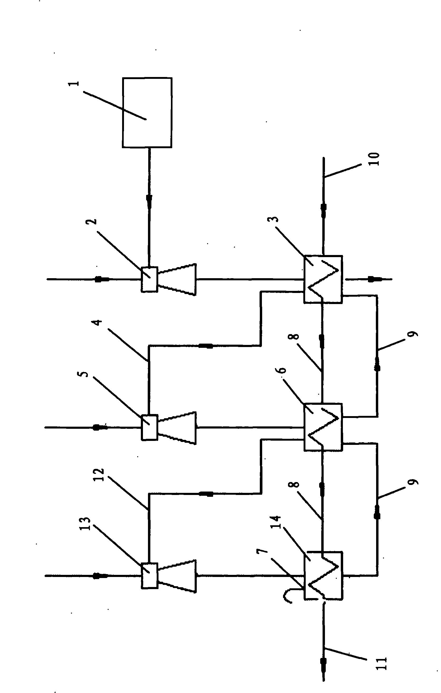 Utilization device, system and method of steam waste heat of vacuum device of seawater desalination system