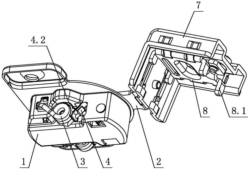 A hinge device capable of limiting buffer travel