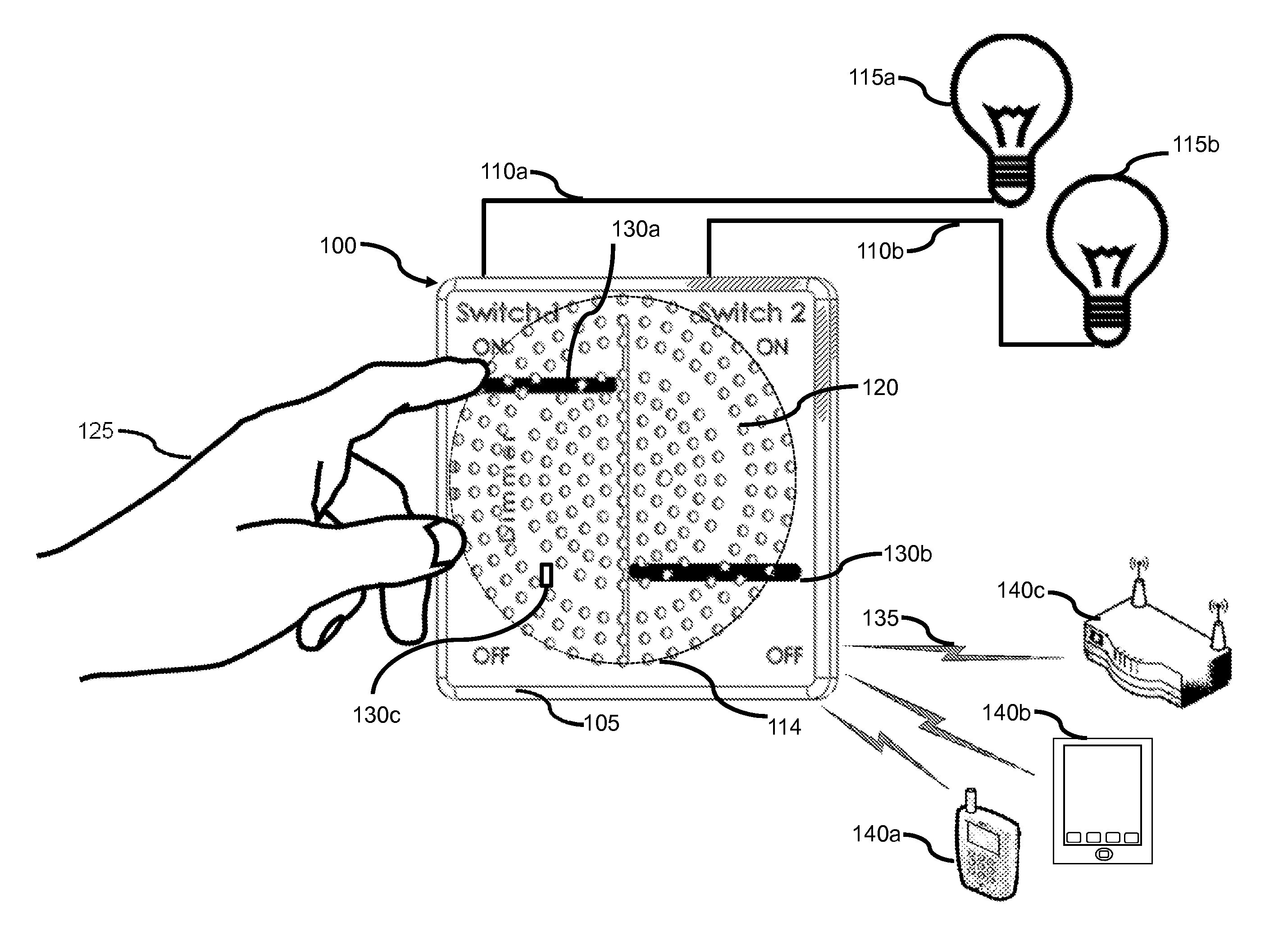 Smart electrical switch with audio capability