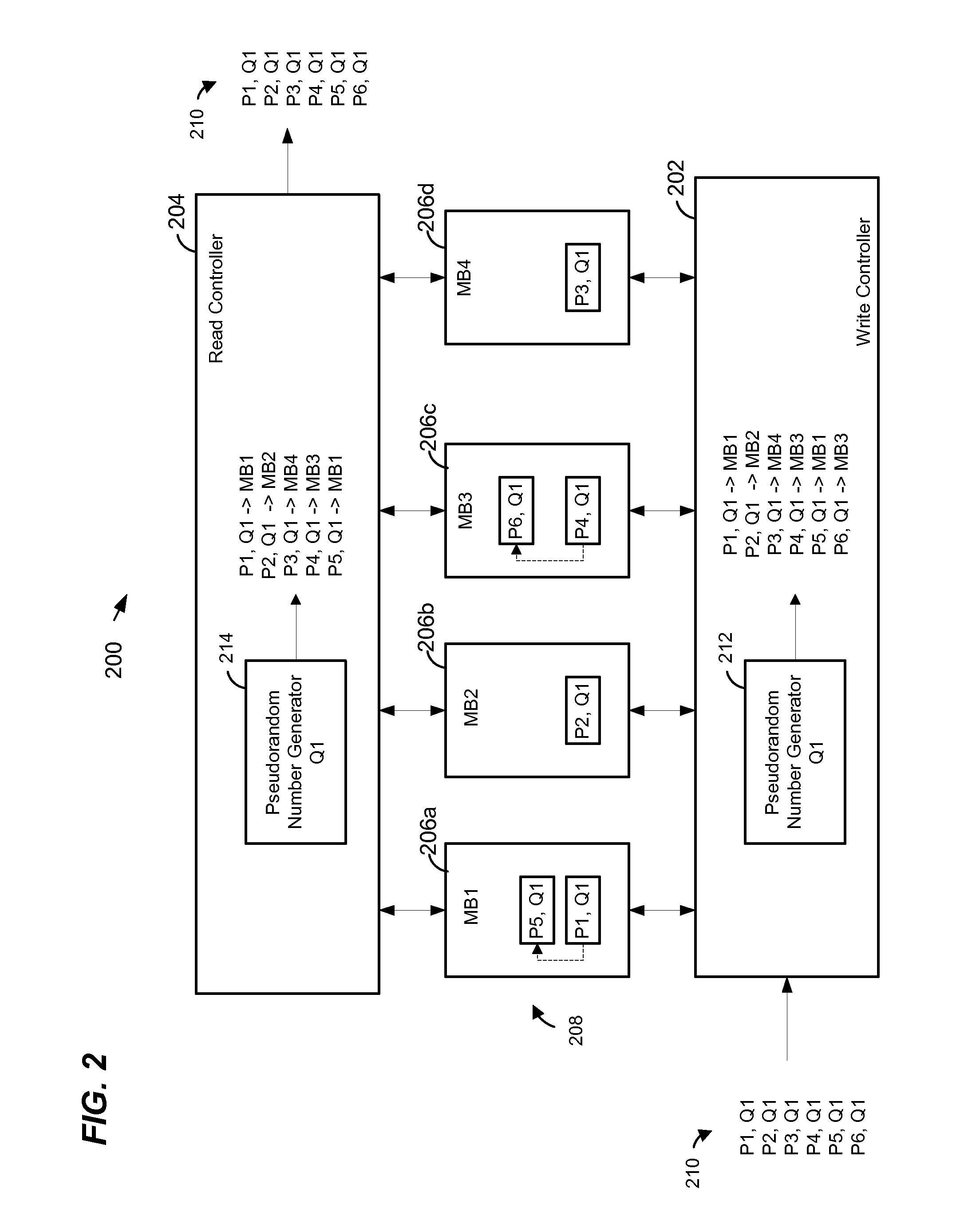 Multibank egress queuing system in a network device