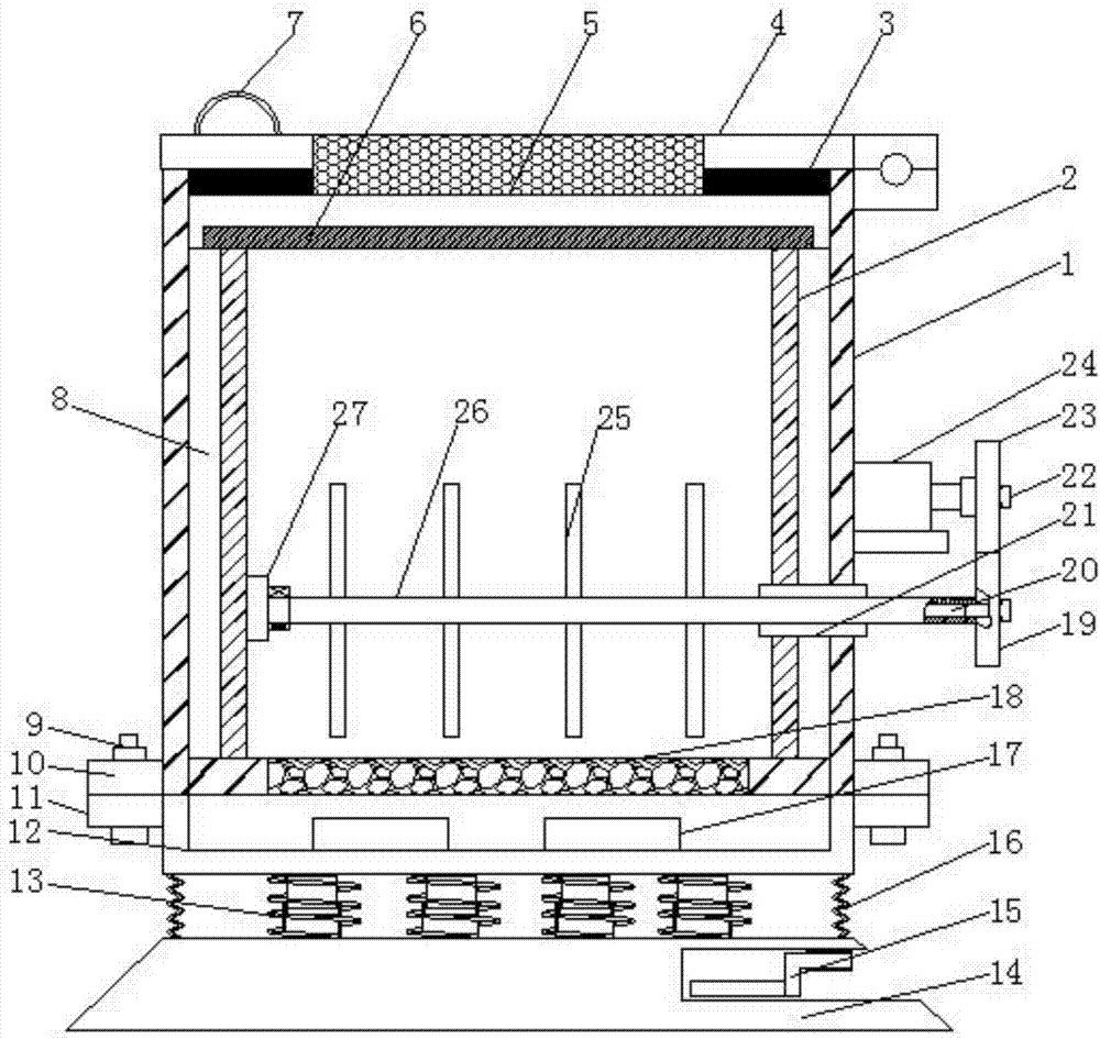 Rice storage device with damp-proofing function