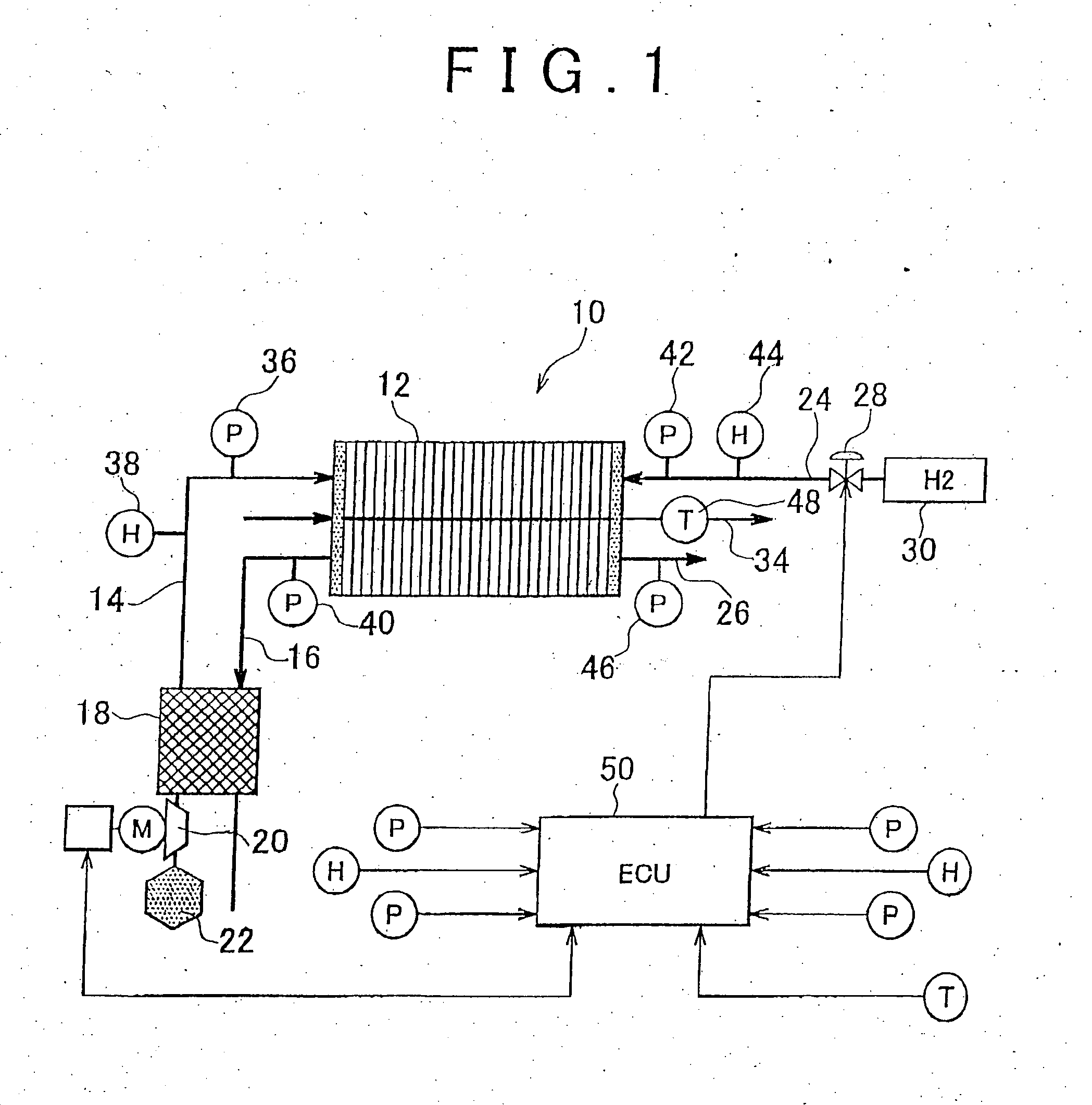 Fuel cell in-plane state estimating system and fuel cell in-plane state estimating method