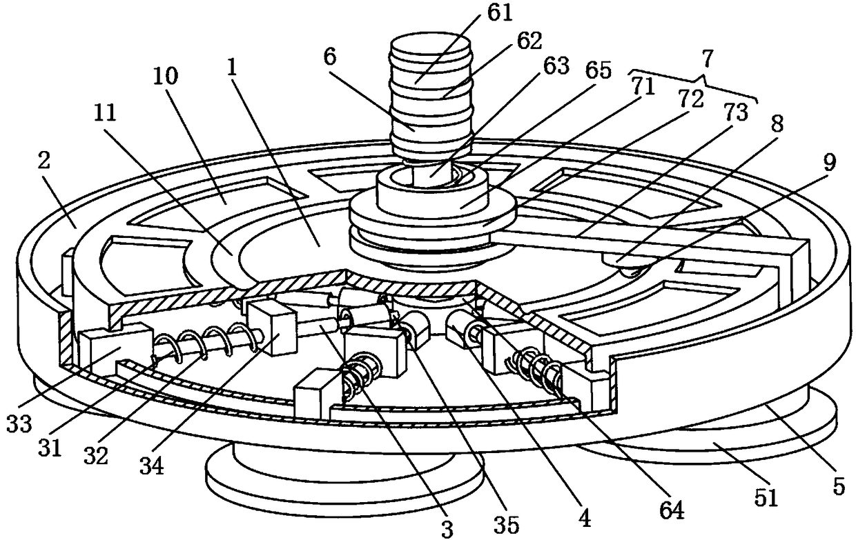 Simple English word memory rotating disc