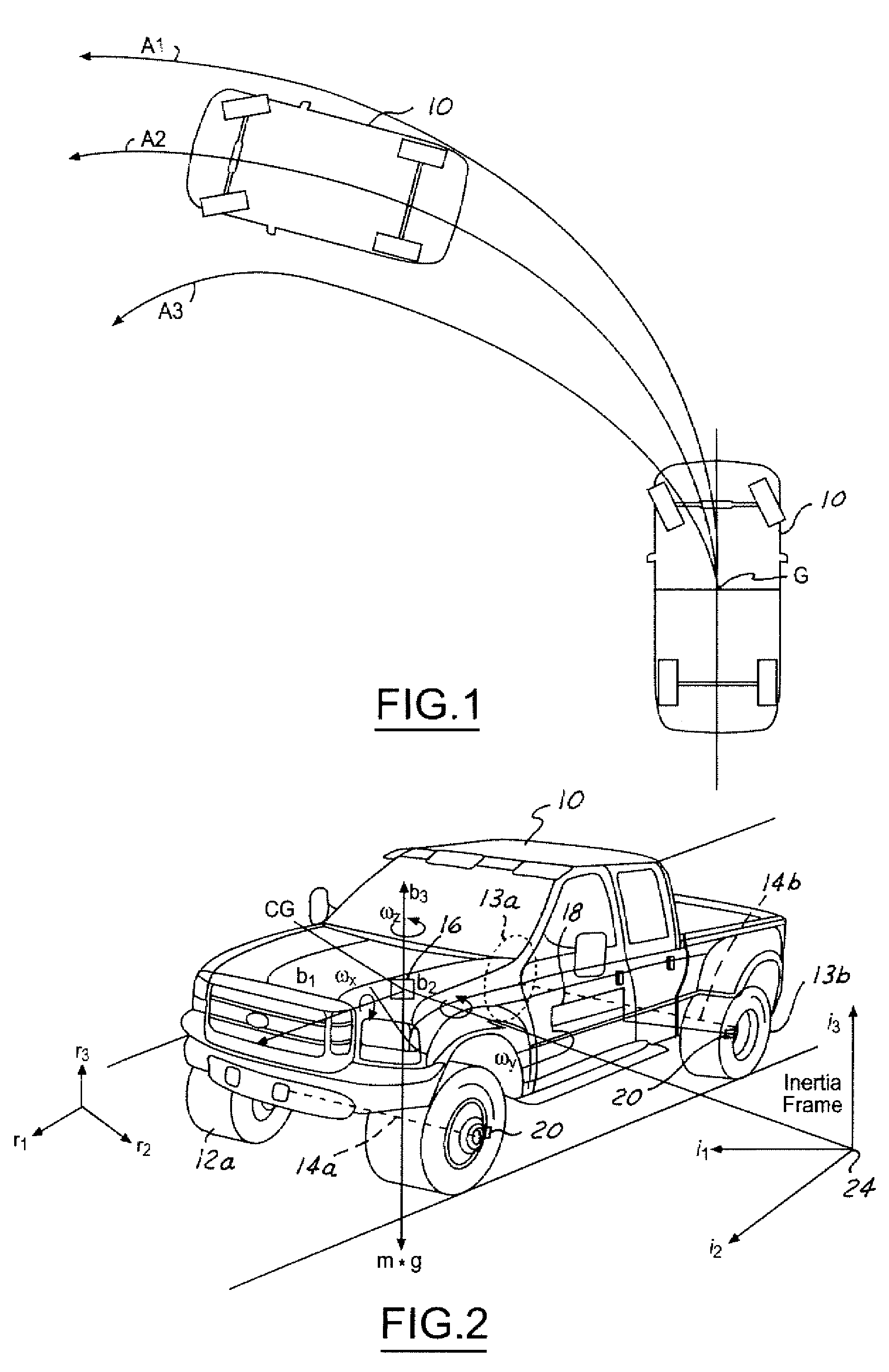 Method and apparatus of controlling an automotive vehicle using brake-steer as a function of steering wheel torque
