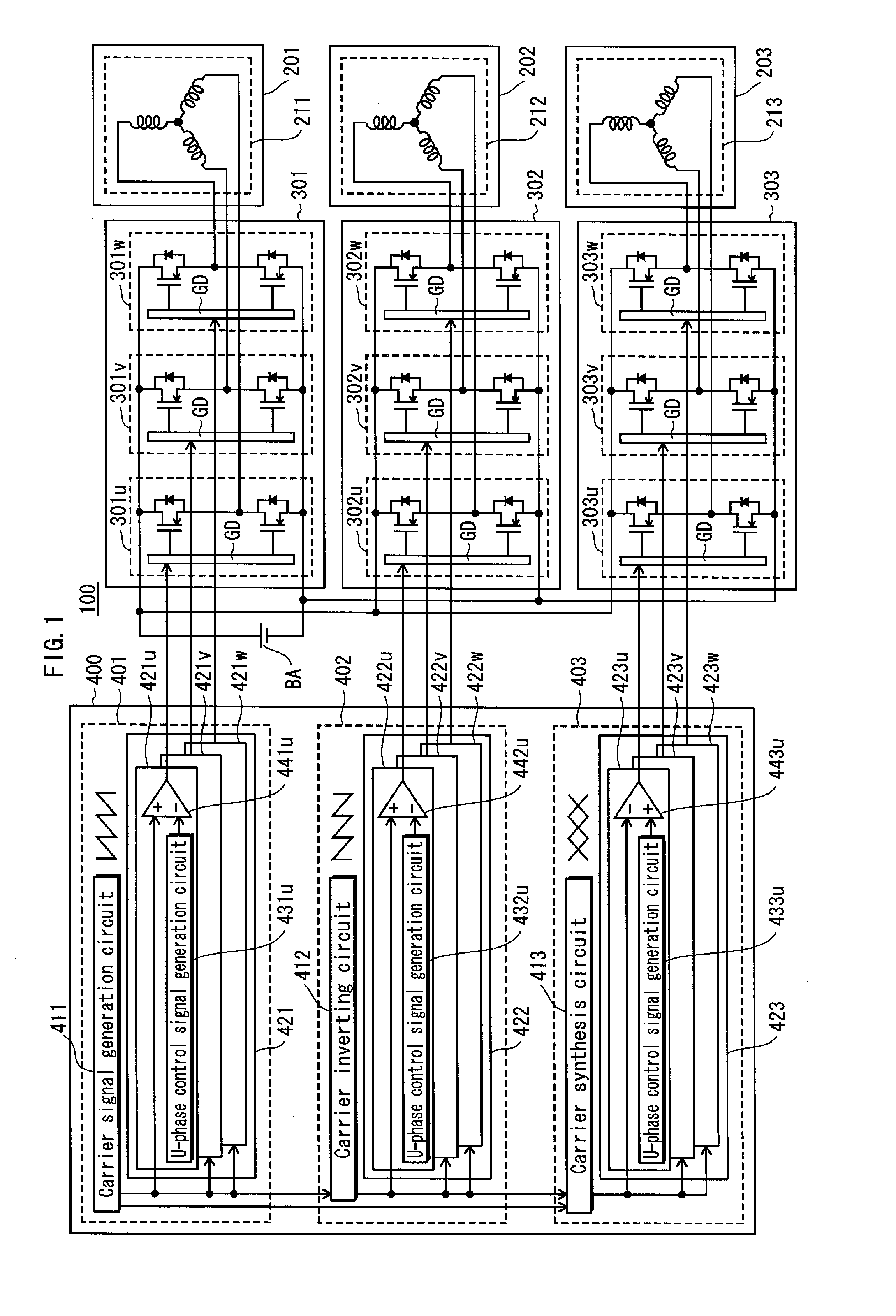 Load drive system, motor drive system, and vehicle control system