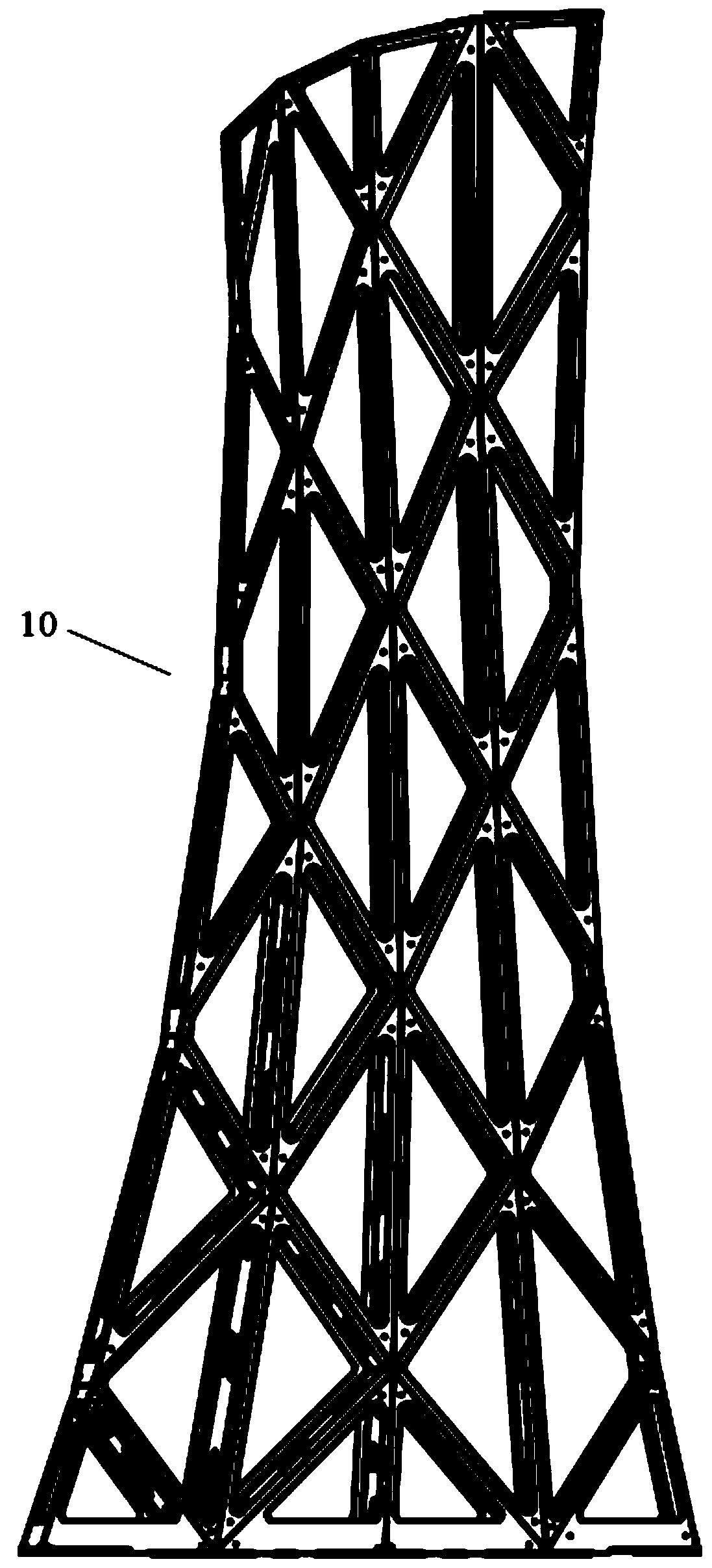 A special-shaped splicing lamp post and outdoor landscape lamp system