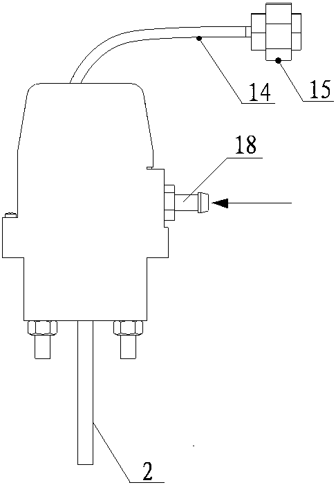 Bypass valve actuator for turbocharger