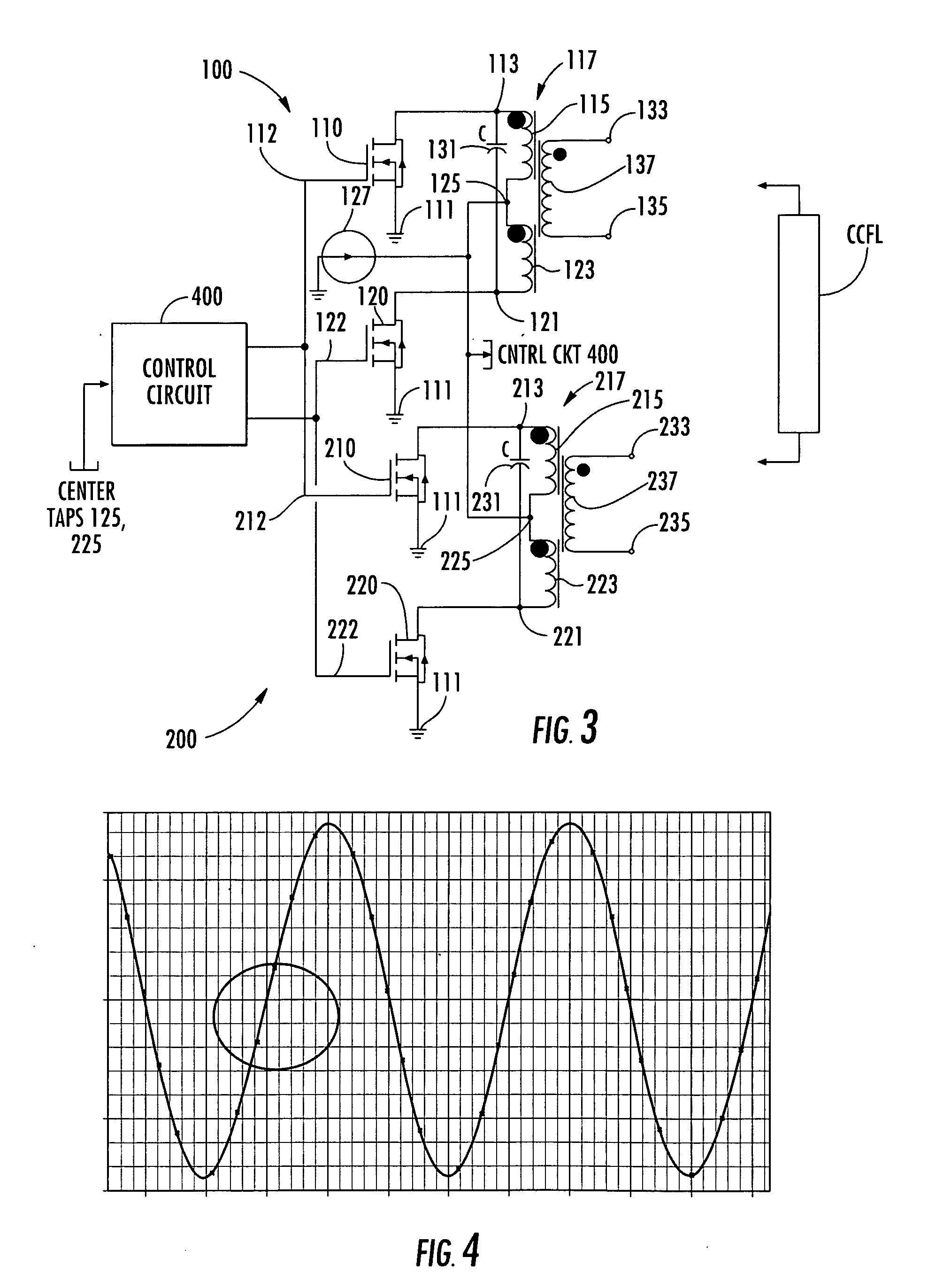 Architecture for achieving resonant circuit synchronization of multiple zero voltage switched push-pull DC-ac converters