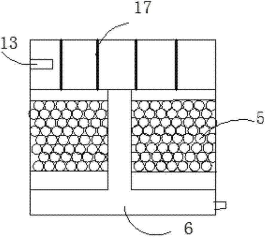 Efficient AOAS integrated sewage treatment device and process thereof
