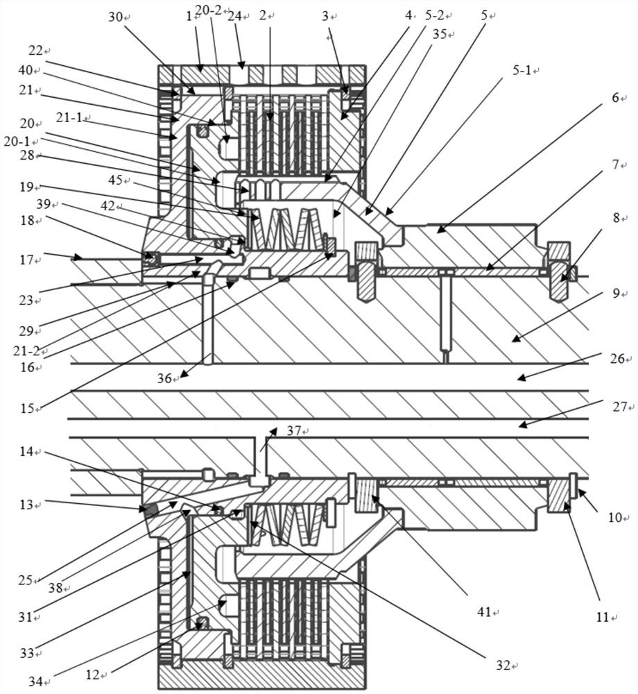 A single clutch integrated structure