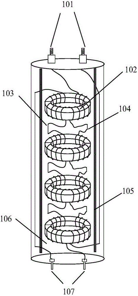 Medium-high-frequency transformer capable of being used in high-temperature downhole environment and parameter acquisition method therefor