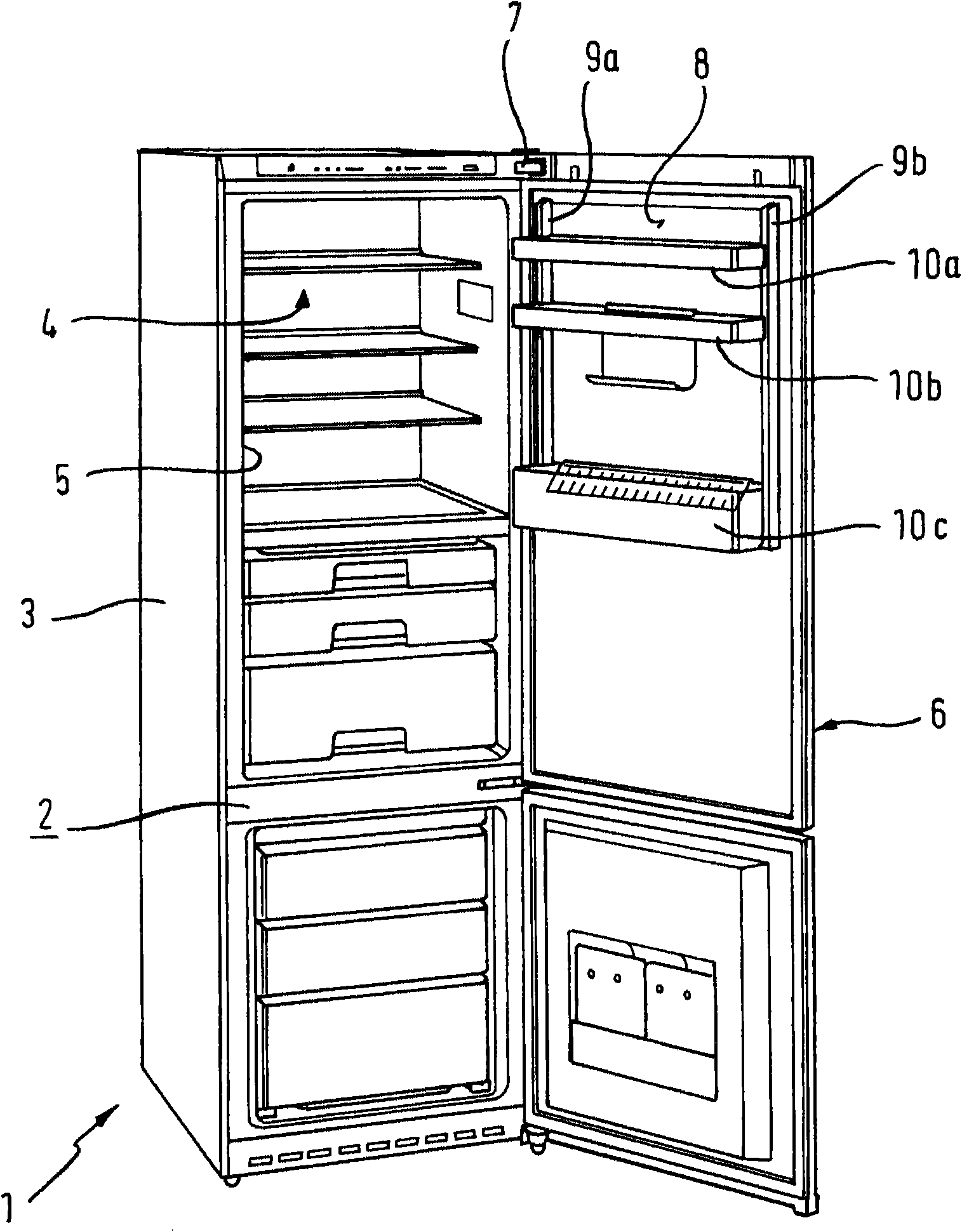Refrigeration apparatus and associated latching means arrangement for subsequent attachment