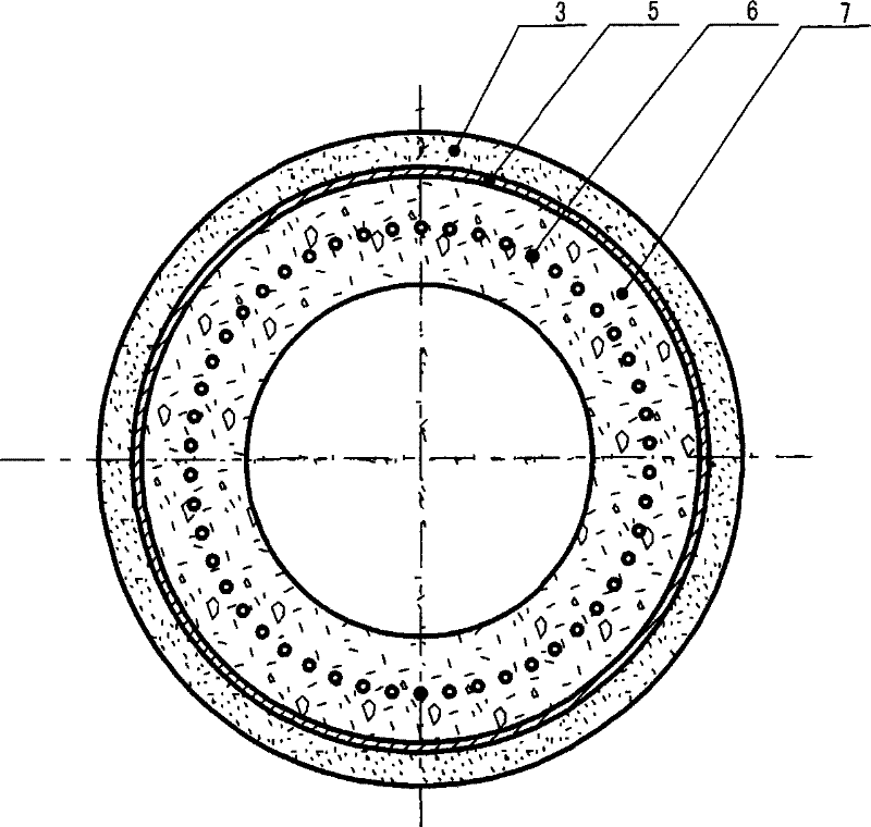 Faucet prestressed reinforcement pipes of concrete made by novel section steel