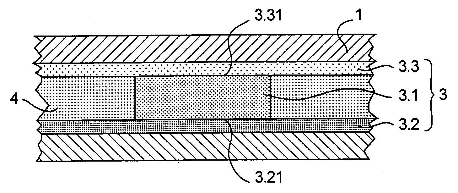 Phase change memory element with improved cyclability