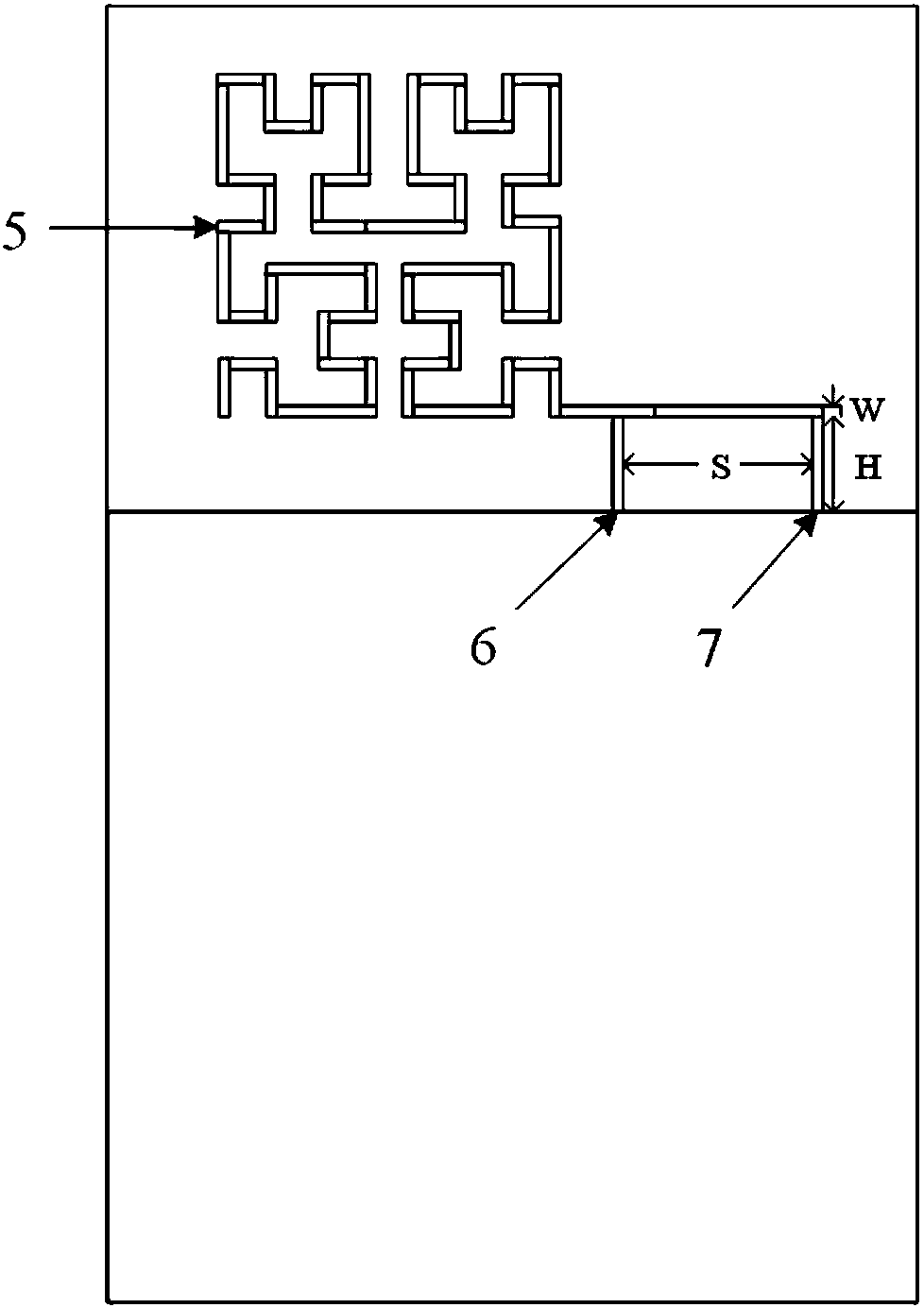 Inverted-F multi-frequency antenna based on Hilbert fractal