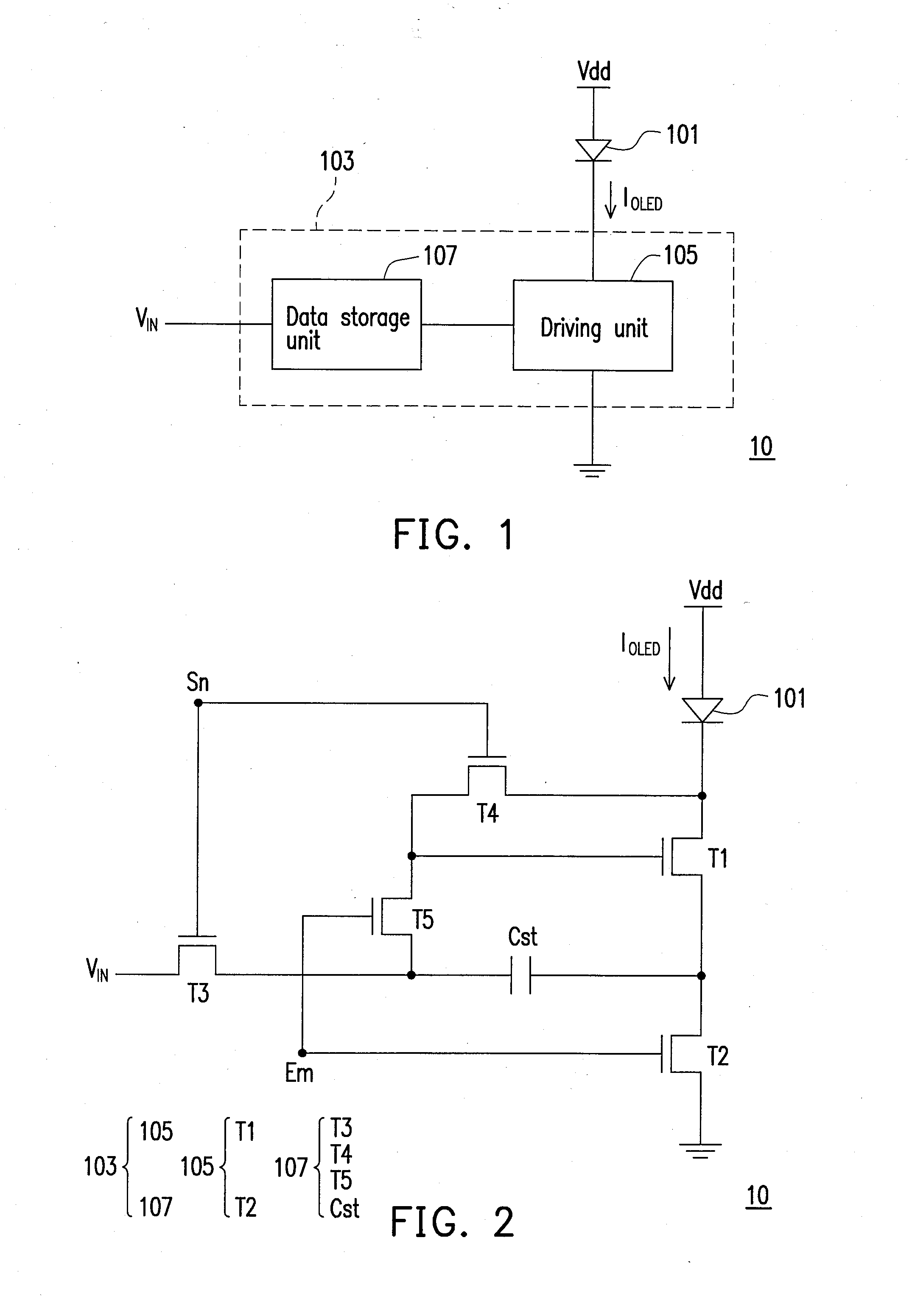 Light-emitting component driving circuit and related pixel circuit