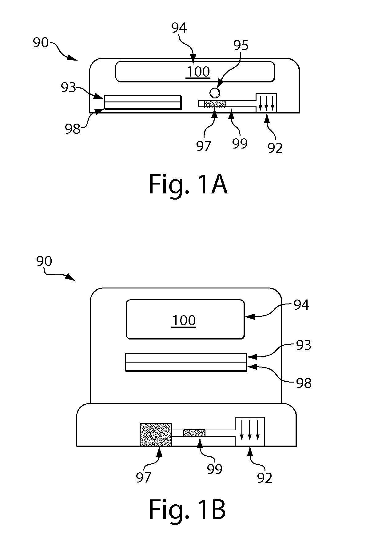 Sampling devices and methods involving relatively little pain