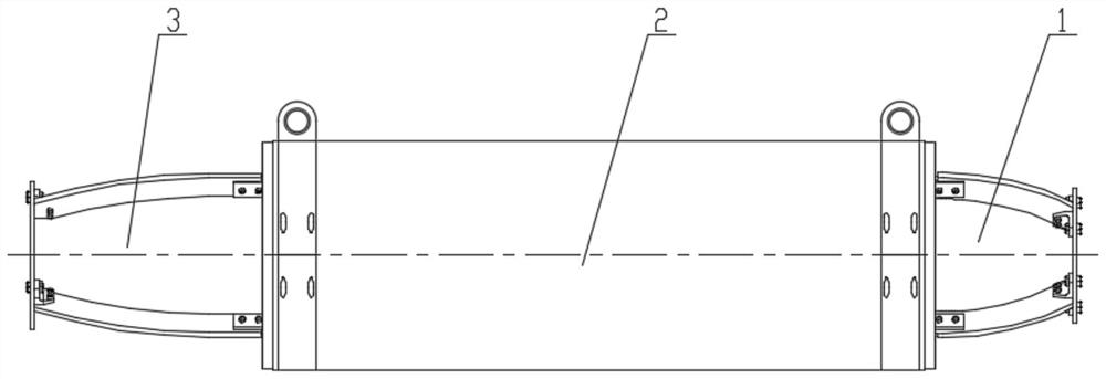 A kind of auv modular carrier structure