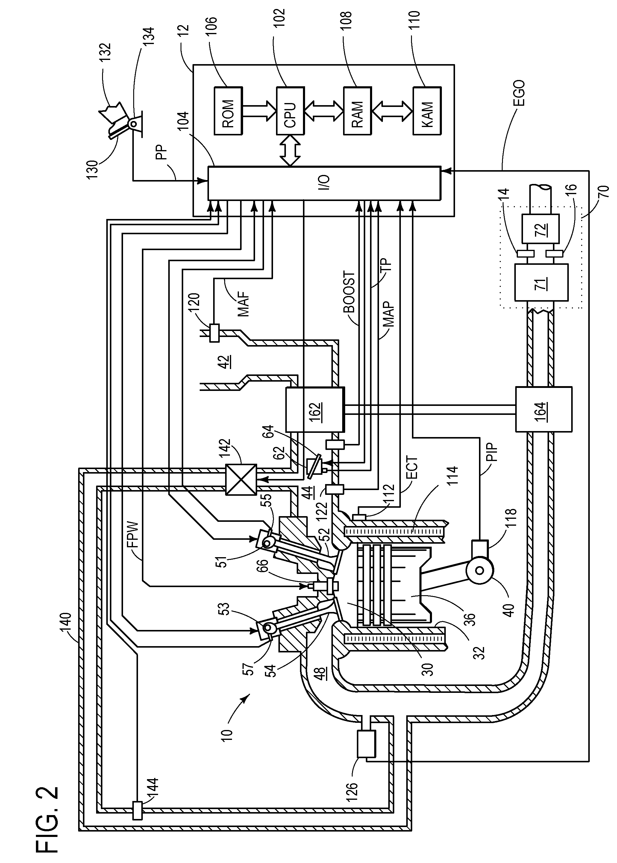 Particulate filter regeneration in an engine
