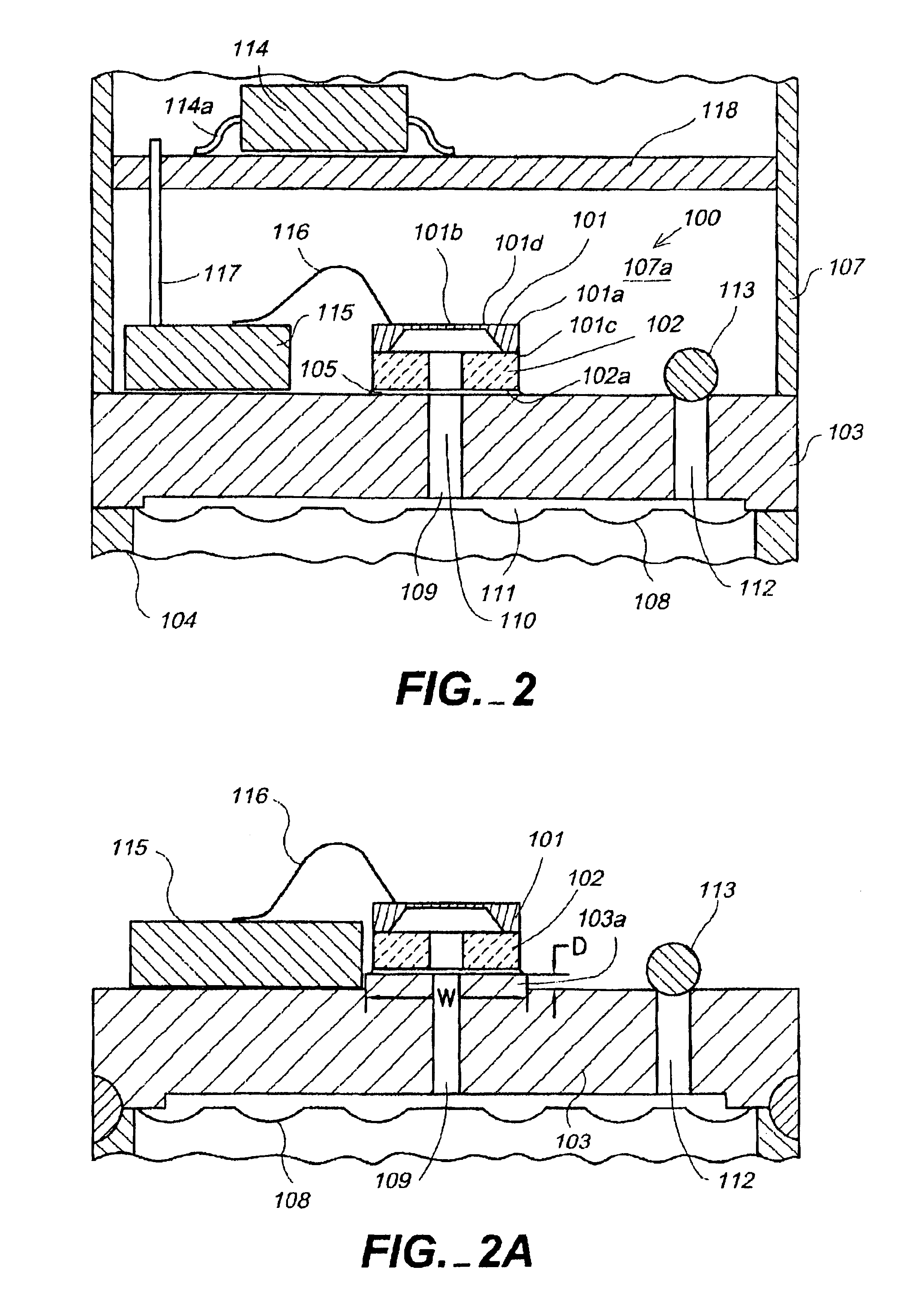 Isolation technique for pressure sensing structure