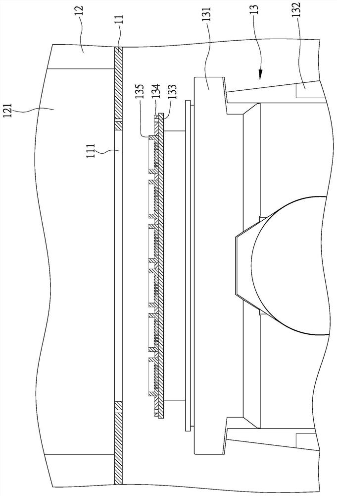 Test unit positioning mechanism of test device and test equipment for its application